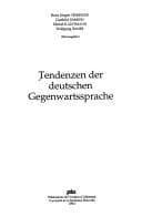 Tapa de Tendenzen der deutschen Gegenwartssprache