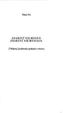 Tapa de Zdarzyć się mogło, zdarzyć się musiało