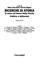 Tapa de Ricerche di storia