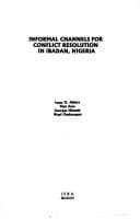 Tapa de Informal channels for conflict resolution in Ibadan, Nigeria