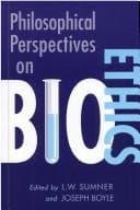 Tapa de Philosophical perspectives on bioethics