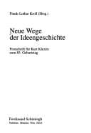 Tapa de Neue Wege der Ideengeschichte