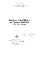 Tapa de Relaciones civiles-militares en Venezuela, 1830-1910