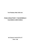 Tapa de Česká společnost v transformaci