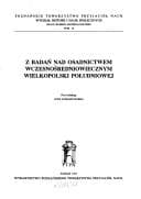 Tapa de Z badań nad osadnictwem wczesnośredniowiecznym Wielkopolski południowej