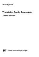 Tapa de Translation quality assessment