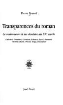 Tapa de Transparences du roman