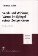 Tapa de Werk und Wirkung Varros im Spiegel seiner Zeitgenossen