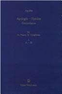Tapa de Apulée, Apologie, Florides, concordance