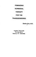 Tapa de Feminizing hormonal therapy for the transgendered