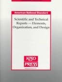 Tapa de Scientific and technical reports