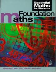 Tapa de Foundation maths