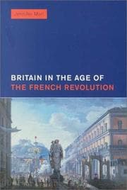 Tapa de Britain in the Age of the French Revolution
