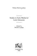 Tapa de Studies in early mediaeval Latin glossaries