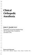 Tapa de Clinical orthopedic anesthesia