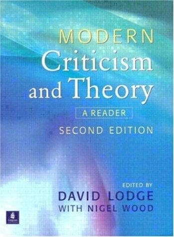 Tapa de Modern criticism and theory