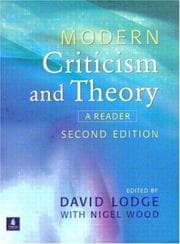 Tapa de Modern criticism and theory