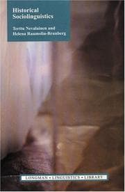 Tapa de Historical sociolinguistics