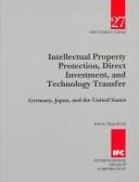 Tapa de Intellectual property protection, direct investment, and technology transfer