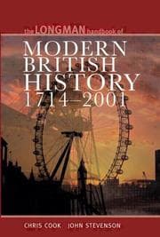 Tapa de The Longman handbook of modern British history, 1714-2001
