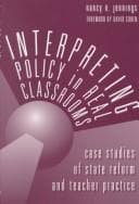 Tapa de Interpreting policy in real classrooms