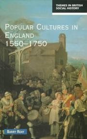Tapa de Popular cultures in England, 1550-1750