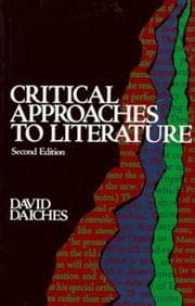 Tapa de Critical approaches to literature