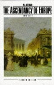 Tapa de The ascendancy of Europe, 1815-1914