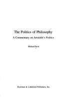 Tapa de The Politics of Philosophy: A Commentary on Aristotle's Politics