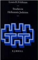 Tapa de Studies in Hellenistic Judaism