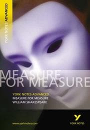Tapa de York Notes Advanced on "Measure for Measure" by William Shakespeare