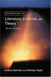 Tapa de An introduction to literature criticism and theory