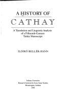 Tapa de A history of Cathay