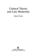 Tapa de Cultural theory and late modernity