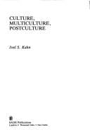 Tapa de Culture, multiculture, postculture