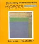 Tapa de Elementary and intermediate algebra