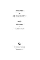 Tapa de Companion to Old English poetry