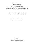 Tapa de Wappenbuch des Landkreises Breisgau-Hochschwarzwald
