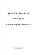 Tapa de Personal becoming
