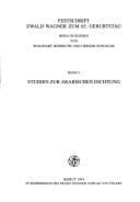Tapa de Festschrift Ewald Wagner zum 65. Geburtstag