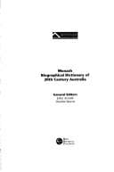 Tapa de Monash biographical dictionary of 20th century Australia