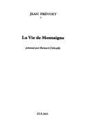 Tapa de La vie de Montaigne