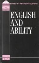 Tapa de English and ability