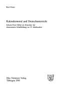 Tapa de Kalendermoral und Deutschunterricht