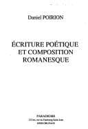 Tapa de Ecriture poétique et composition romanesque