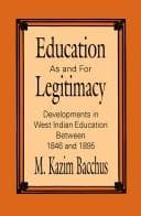 Tapa de Education as and for legitimacy