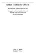 Tapa de Lexikon sozialistischer Literatur: Ihre Geschichte in Deutschland bis 1945 (German Edition)