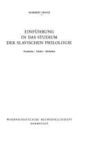Tapa de Einführung in das Studium der slavischen Philologie