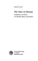 Tapa de Die Oper im Roman