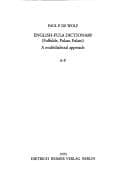 Tapa de English-Fula Dictionary